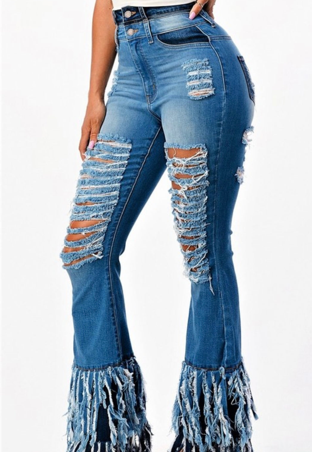 Get Fringed Jeans
