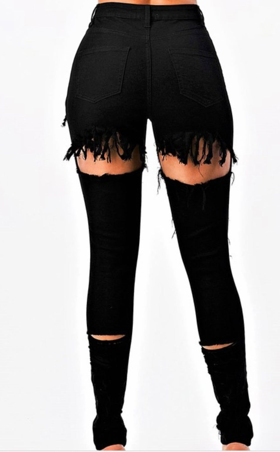 Distressed Jeans (Black)