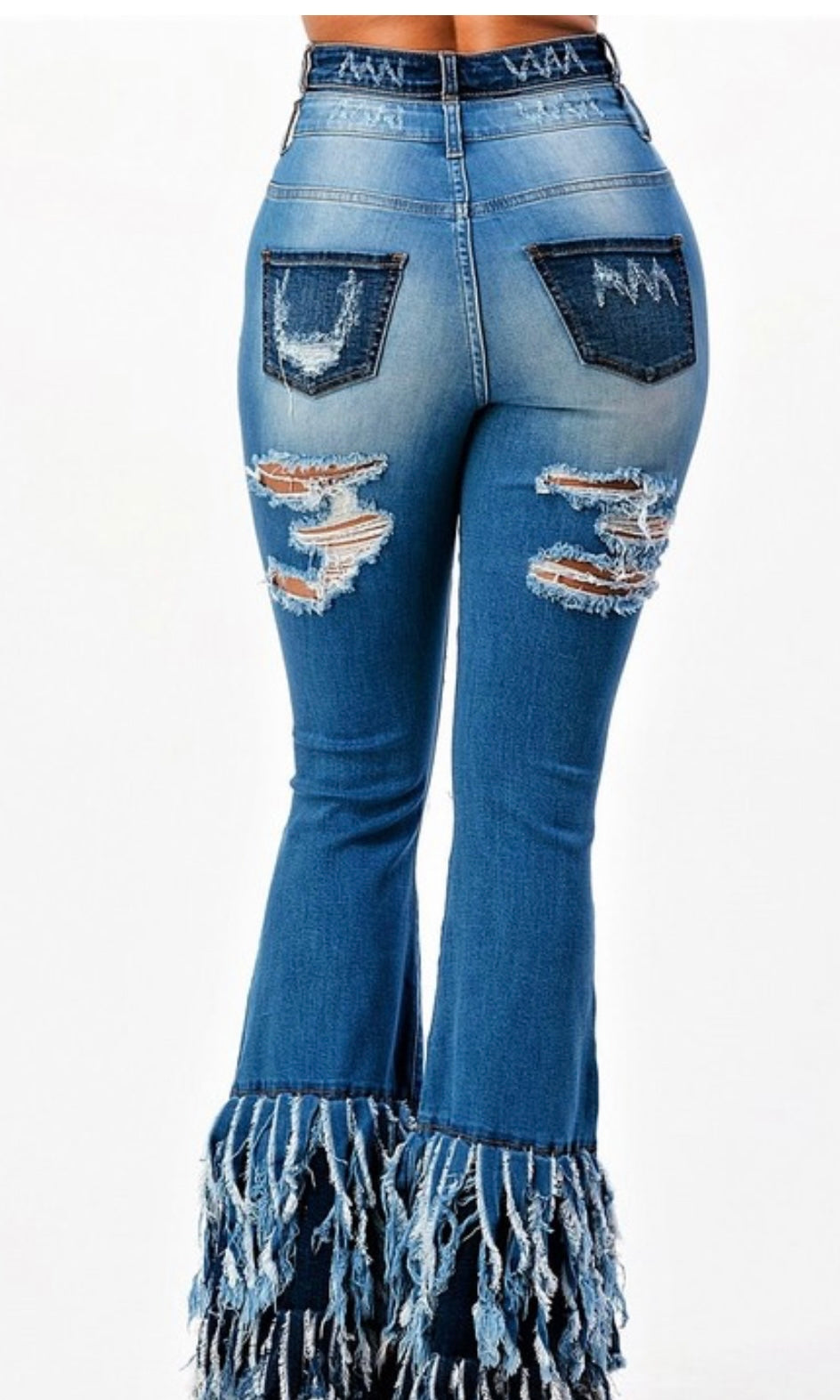 Get Fringed Jeans