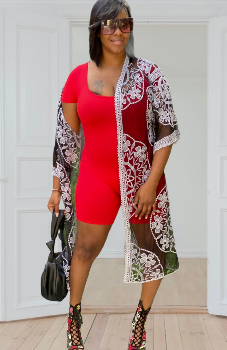 Tia Romper(Red)