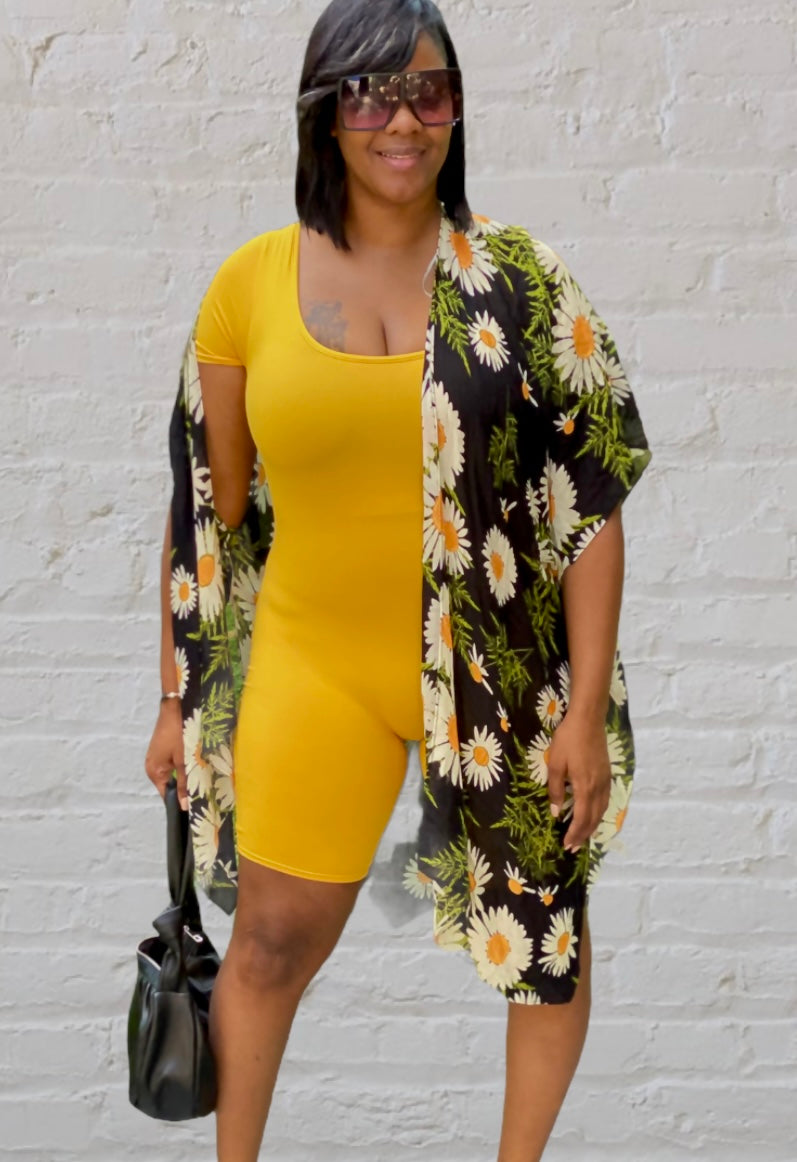 Tia Romper (mustard)