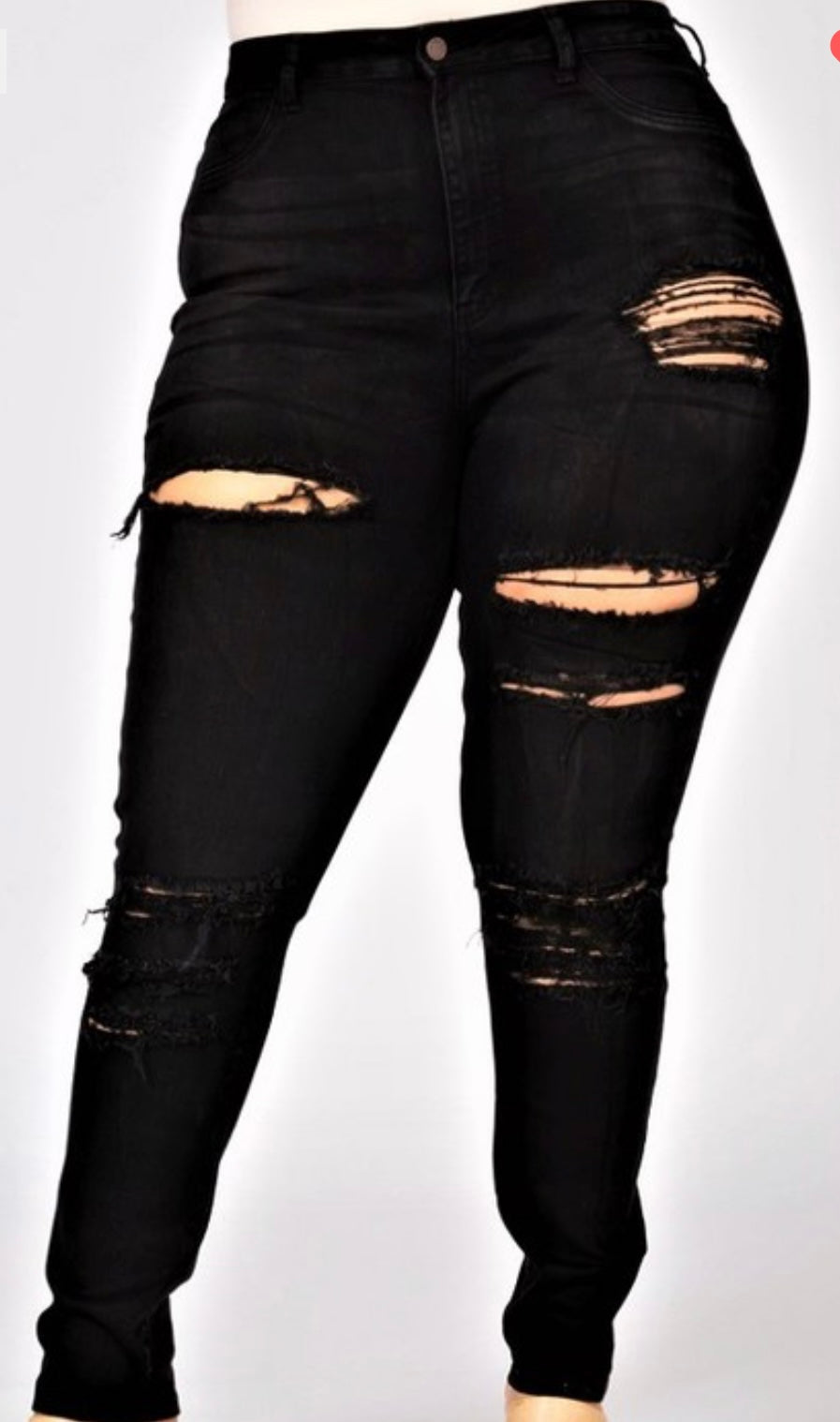 Slightly Distressed Jeans+ (Plus)
