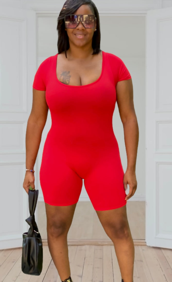 Tia Romper(Red)