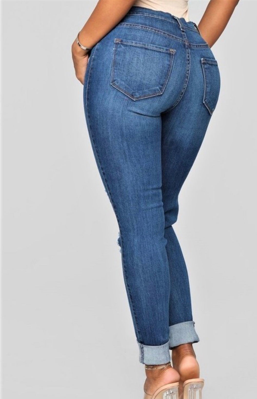 Cuffed Jeans