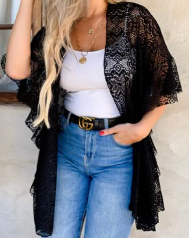 Floral Lace Kimono
