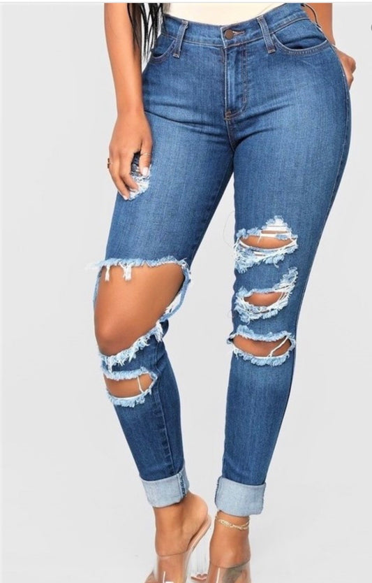 Cuffed Jeans