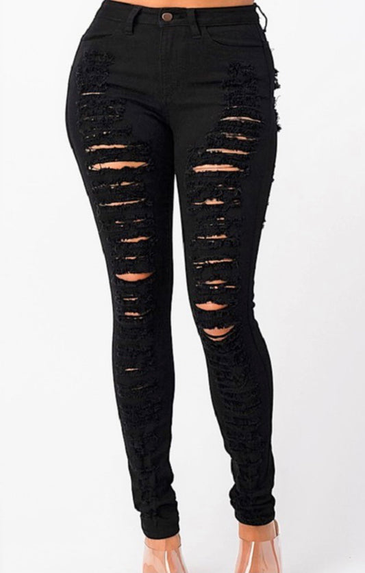 Black Distressed